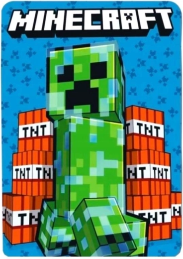 Flis odeja Minecraft 100 × 140 cm - 1 kos