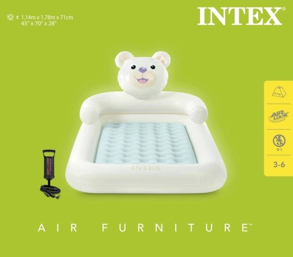 Napihljiva potovalna postelja za otroke Medved