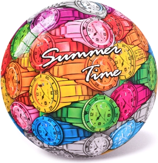 Otroška žoga z motivom ur 23 cm, od 10 mesecev