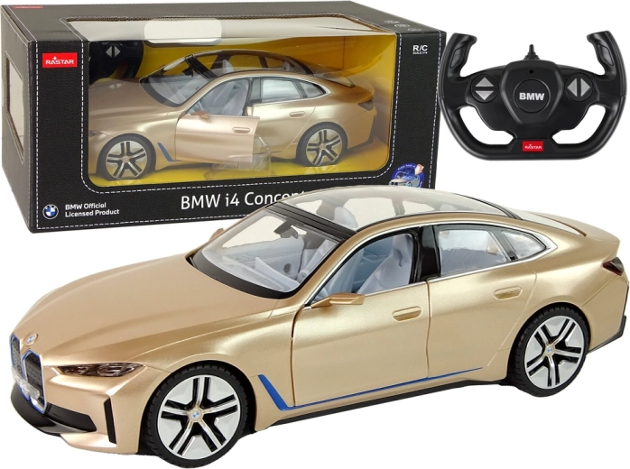 RC avto BMW i4 Rastar 1:14 zlata