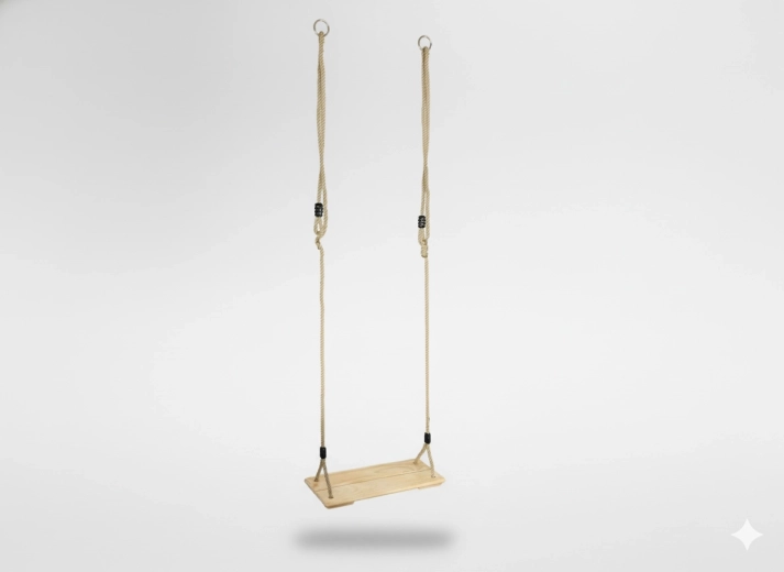 Lesena otroška gugalnica 45 × 19,5 × 1,6 cm