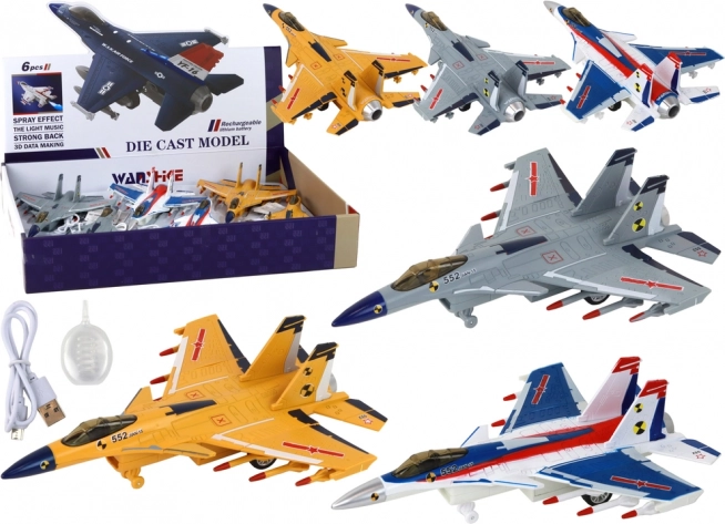 Otroški model letala z učinkom pare in zvoka