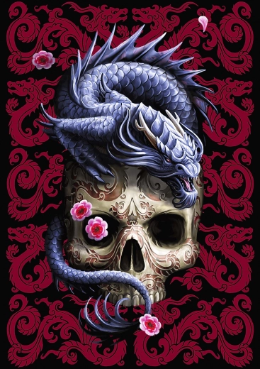 TREFL premium plus sestavljanka – orientalski zmaj (1000 koščkov)