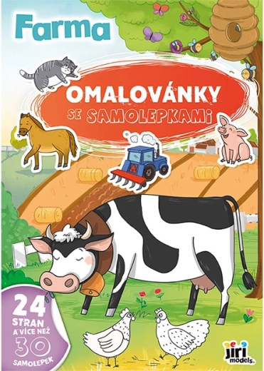 Pobarvanke A4 z nalepkami – Kmetija