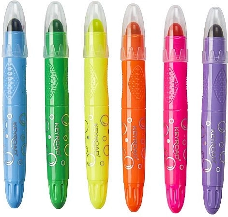 Gel pastelne barve KEYROAD neon, komplet 6 kosov