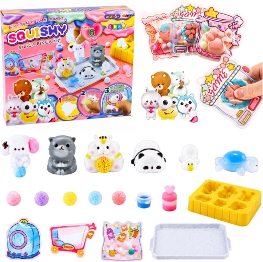 Ustvarjalni komplet za izdelavo DIY squishy živali s silikonsko maso
