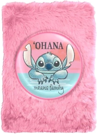 Plišasti zvezek Lilo & Stitch rožnate barve
