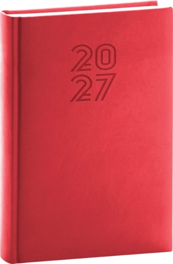 Notique Aprint dnevni rokovnik 2027 rdeč 15 × 21 cm