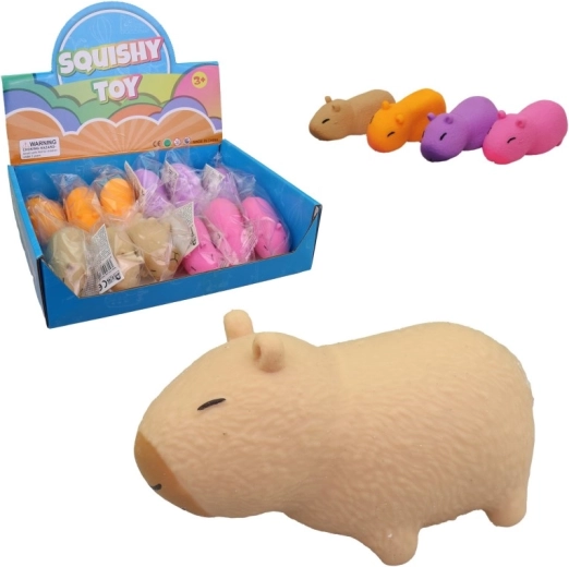Mehka squishy igrača kapibara v display škatli (12 kosov)