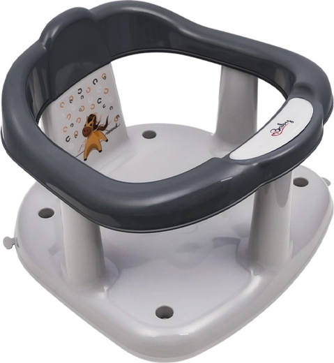 Maltex sedež za kopel Minimal Koníček – jekleno siva