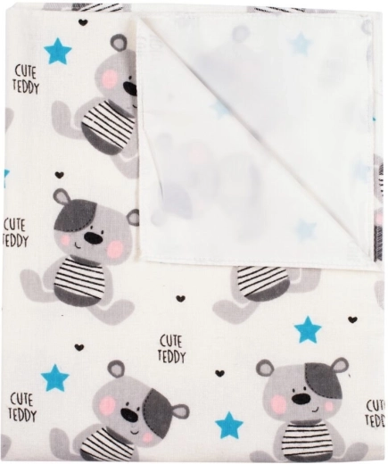 Nepremočljiva flanelasta podloga NEW BABY Cute Teddy