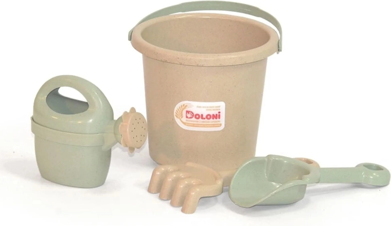 Doloni ECO Line komplet za peskovnik z zalivalko zeleno-bež
