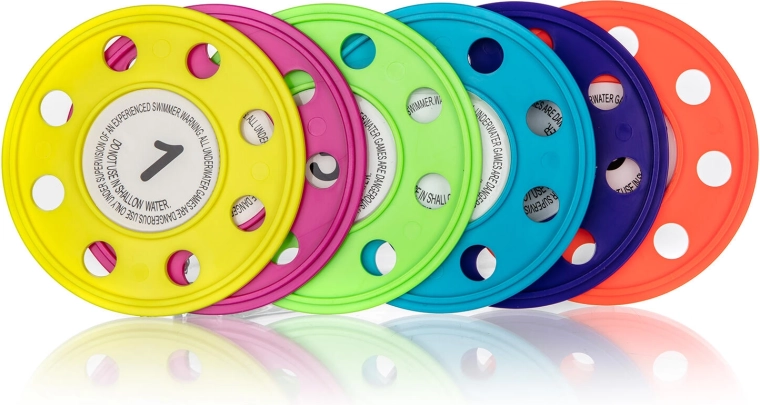 Potapljaški diski za vodo SPORTWELL, mešanica barv (6 kos)