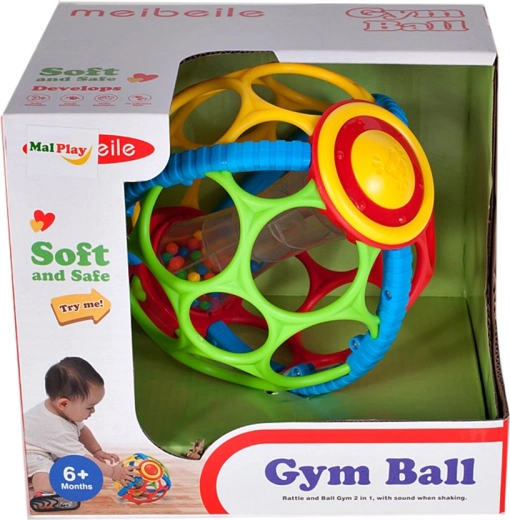 Soft rattle ball for babies 15 cm