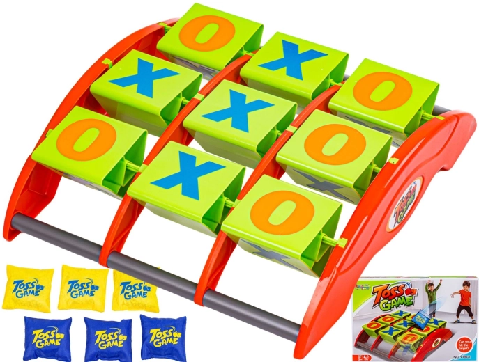 Toss Game križci in krožci – metna igra na tarčo (velika različica)