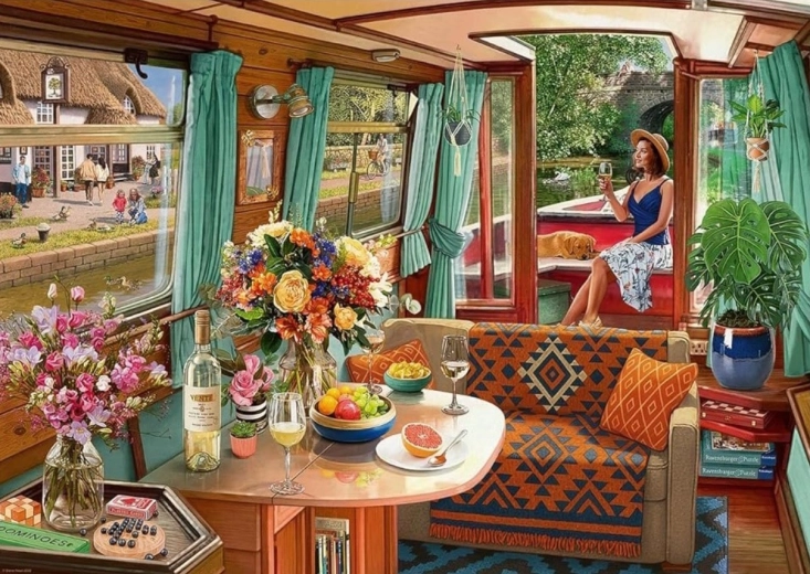 Ravensburger puzzle Okno v svet domišljije 1000 koščkov