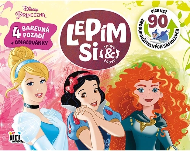 Disneyjeve princese – ponovno uporabne statične nalepke in pobarvanke