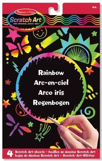 Bleščeča praskalna mavrična tabla