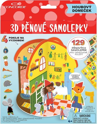 3D penaste nalepke Gobja hišica CONCORDE