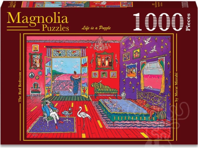 Sestavljanka Magnolia Rdeča spalnica 1000 kosov