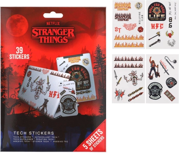 Tehnične nalepke Stranger Things 4 – 1 kos