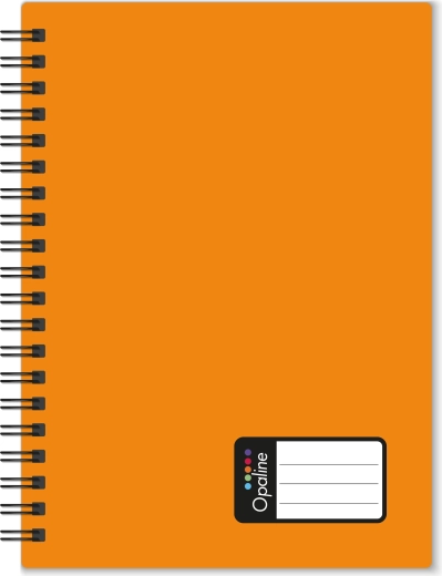 Spiralni blok A4 Opaline, oranžen, črtan