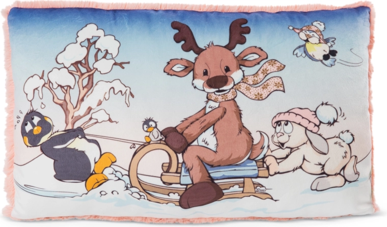 Blazina NICI Winter Friends zelena 43 × 25 cm