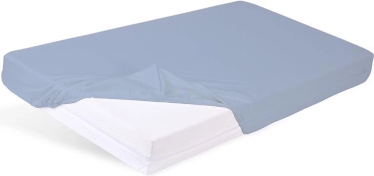Babymatex nepremočljiva rjuha z elastiko Bamboo svetlo modra 60 × 120 cm