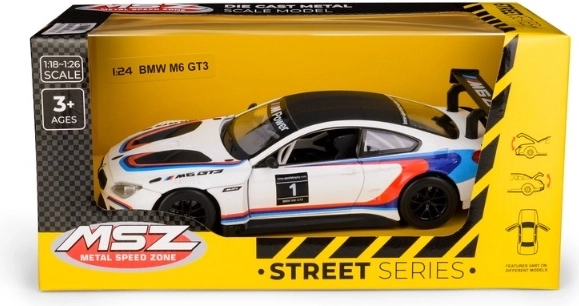 Zbirateljski model BMW M6 GT3, bel, 1:24
