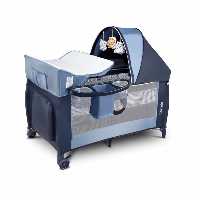 Potovalna posteljica Sven Plus znamke Lionelo – Modra