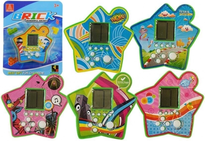 Žepna elektronska igra Tetris v obliki zvezde – zelena
