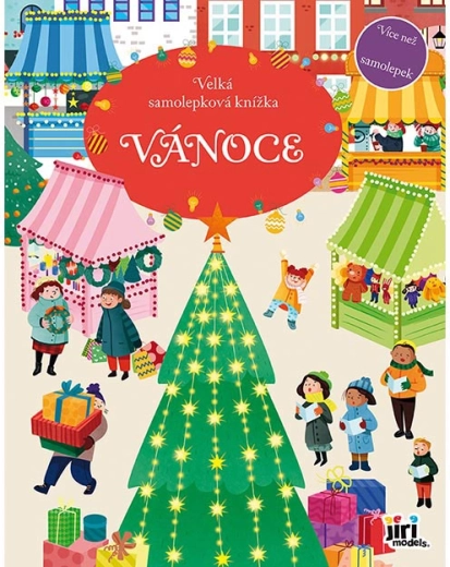 Velika knjiga z božičnimi nalepkami
