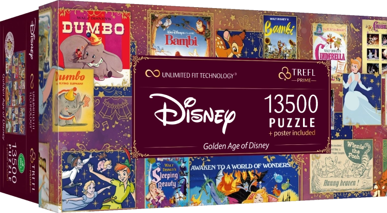 Sestavljanka 13500 kosov Zlata doba Disney