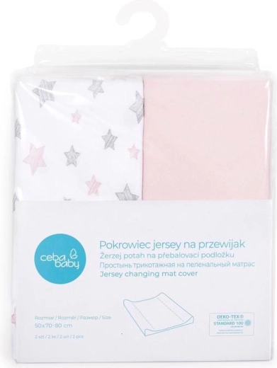 Ceba Baby prevleka za previjalno podlogo 50 × 70 cm, 2 kosa