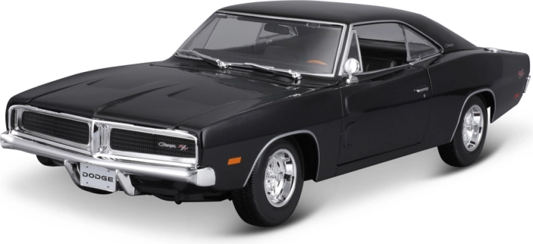 Maisto 1969 Dodge Charger R/T črn zbirateljski model avtomobila 1:18