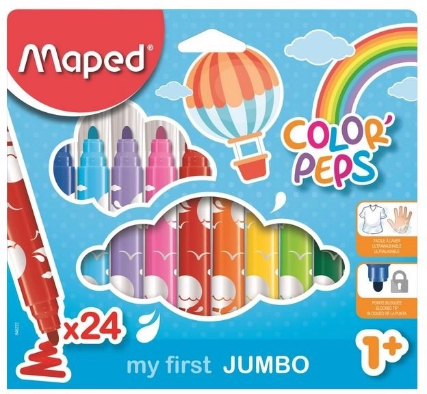 Flomastri MAPED Color'Peps Early Age Jumbo, 24 kos