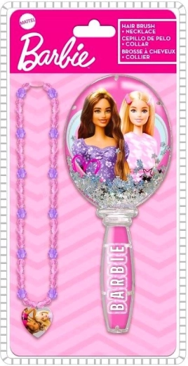 Komplet ogrlice in krtače Barbie