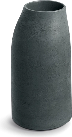 Grafitni lonček za rože s teksturo gline 38 × 70 cm za notranjo in zunanjo uporabo