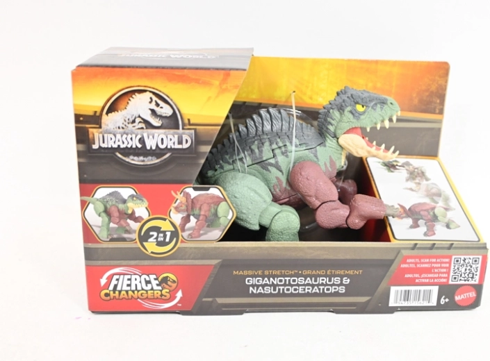 Jurassic World figura dinozavra Nasutoceratops 2v1