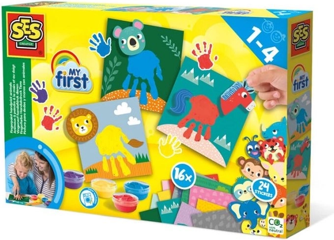 SES Creative My first slikanje s prsti – živalice