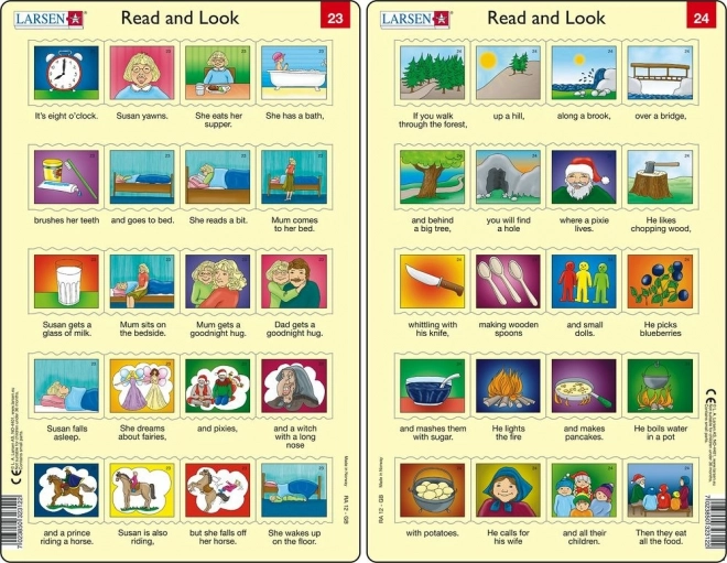 Sestavljanka Angleščina – daljši stavki, 20 kosov