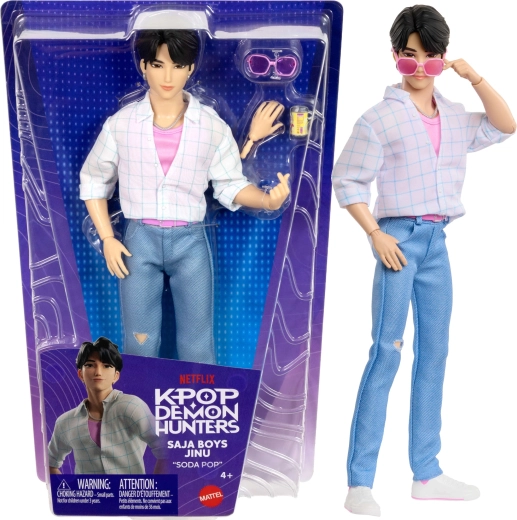 Mattel KPop Demon Hunters Saja Boys Jinu »Soda Pop« modna punčka 30 cm