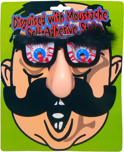 Smešna očala z velikim nosom in košatimi obrvmi
