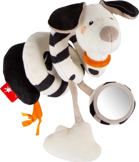 Sigikid razvojna spirala dalmatinec z ropotuljico in ogledalcem 35 cm
