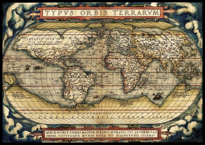 Sestavljanka ART PUZZLE Prvi moderni atlas iz leta 1570 – 3000 koščkov
