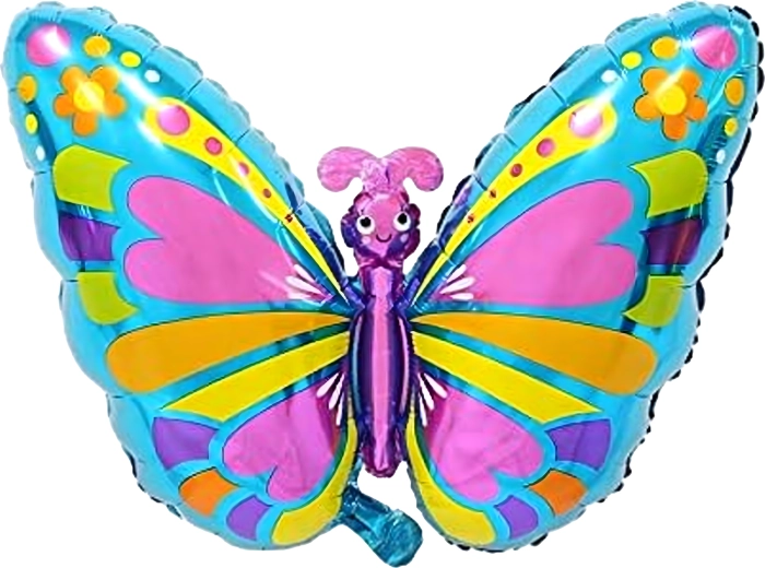 Komplet rojstnodnevnih balonov Metulj, 5 kos