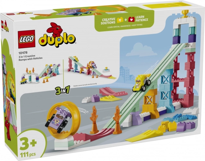 LEGO DUPLO ustvarjalne rampe 3 v 1 z vozili