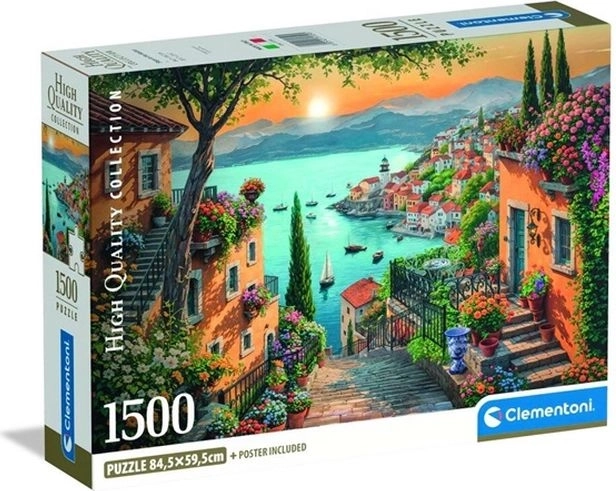 Clementoni sestavljanka Compact Steps to the Harbor 1500 kosov