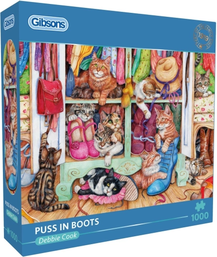 Gibsons puzzle Cats in Boots 1000 pieces