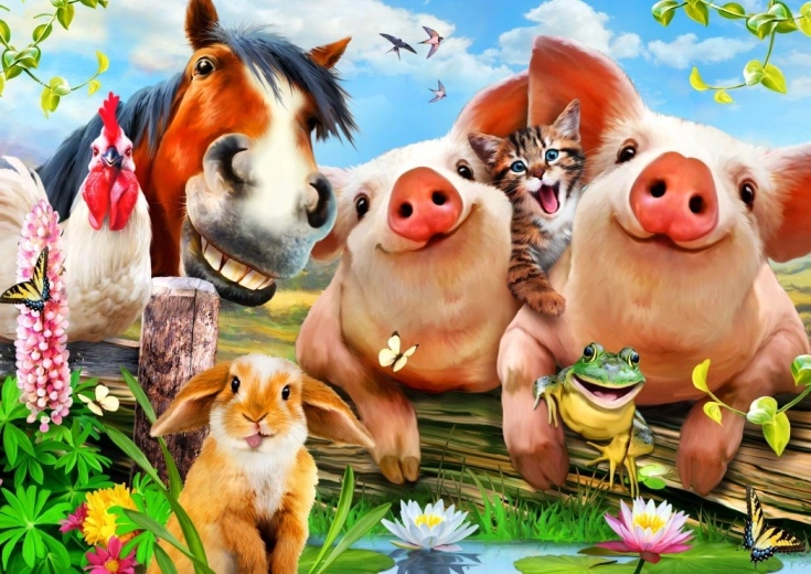 Sestavljanka Prisrčne domače živali 500 kosov BLUEBIRD